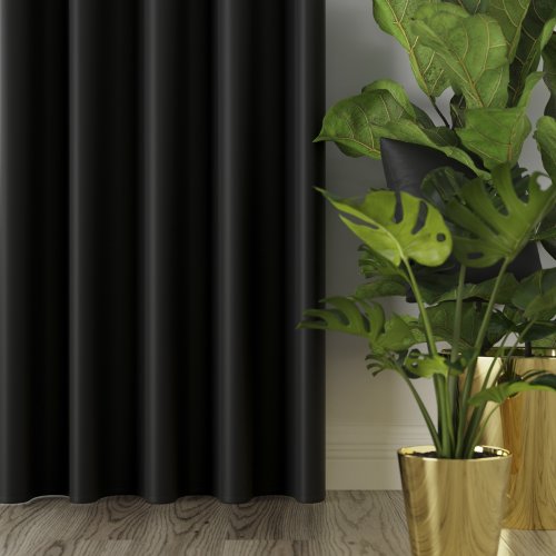 Zasłona dona blackout zaciemniająca max280cm (kolor 846) czarny