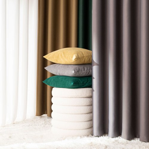 ZASŁONA BLACKOUT ZACIEMNIAJĄCA140CM/250CM PRZELOTKA (KOLOR 204) CIEPŁY CIEMNY SZARY