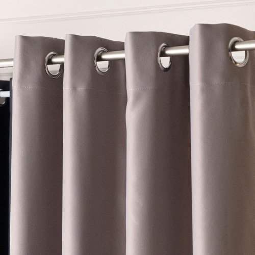 ZASŁONA BLACKOUT ZACIEMNIAJĄCA140CM/250CM PRZELOTKA (KOLOR 206) SZARY