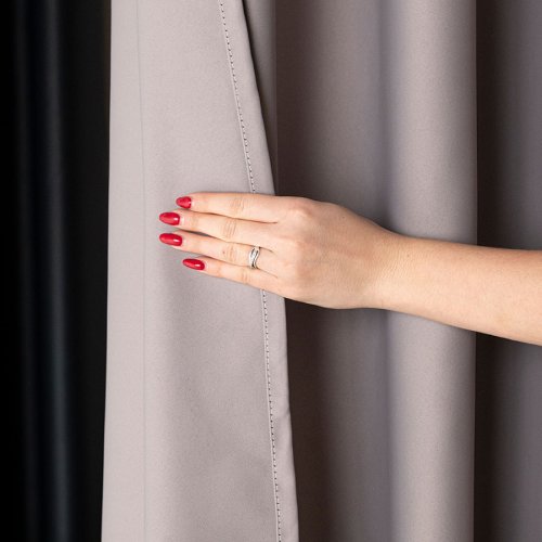 Zasłona blackout zaciemniająca140cm/250cm przelotka (kolor 206) szary