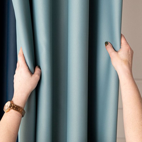 ZASŁONA BLACKOUT ZACIEMNIAJĄCA140CM/250CM PRZELOTKA (KOLOR 227) SZAŁWIOWY ZIELONY