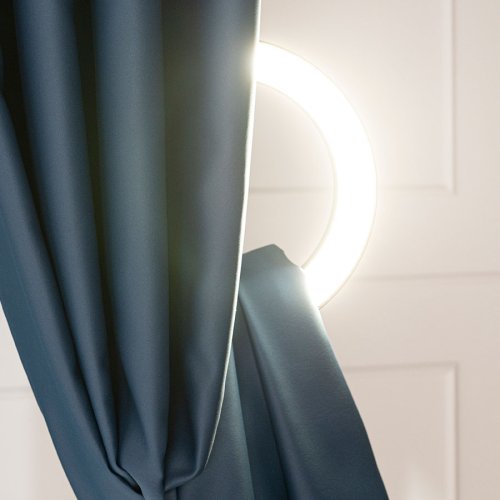 ZASŁONA BLACKOUT ZACIEMNIAJĄCA140CM/250CM PRZELOTKA (KOLOR 229) GRANATOWY