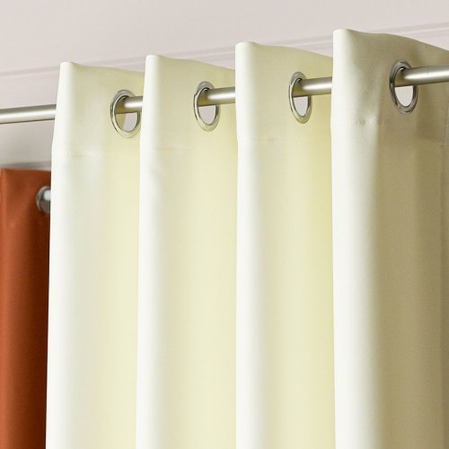 ZASŁONA BLACKOUT ZACIEMNIAJĄCA140CM/250CM PRZELOTKA (KOLOR 326) ECRU