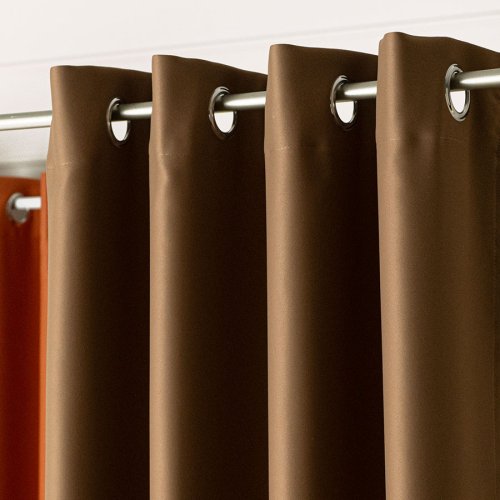 ZASŁONA BLACKOUT ZACIEMNIAJĄCA140CM/250CM PRZELOTKA (KOLOR 806) JASNY CIEPŁY BRĄZOWY