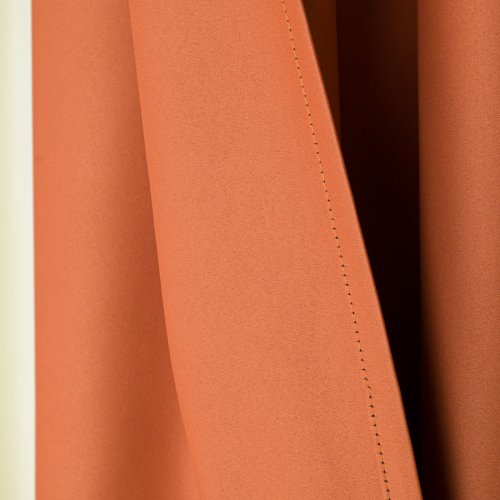 Zasłona blackout zaciemniająca140cm/250cm przelotka (kolor 841) pomarańczowy rudy