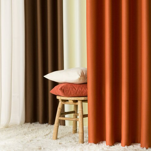 ZASŁONA BLACKOUT ZACIEMNIAJĄCA140CM/250CM PRZELOTKA (KOLOR 841) POMARAŃCZOWY RUDY