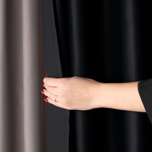 Zasłona blackout zaciemniająca140cm/250cm przelotka (kolor 846) czarny
