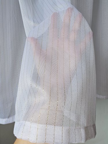 FIRANA JODEŁKA TŁO biel ZŁOTA NITKA OŁ. 300CM