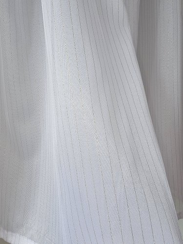 FIRANA JODEŁKA TŁO biel ZŁOTA NITKA OŁ. 300CM