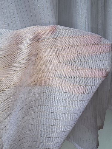 FIRANA JODEŁKA TŁO biel ZŁOTA NITKA OŁ. 300CM