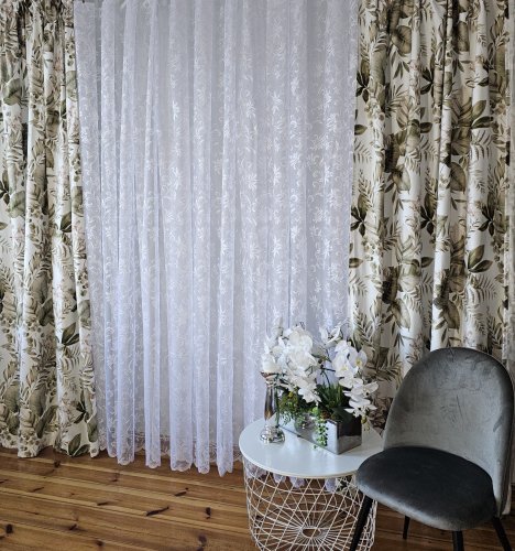 FIRANA ŻAKARD LISTKI 250CM (ostatnie 6metrów)