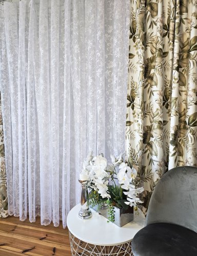 FIRANA ŻAKARD LISTKI 250CM (ostatnie 6metrów)