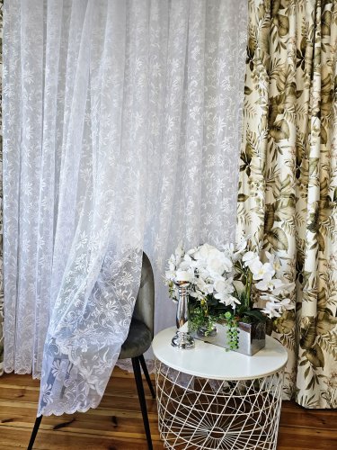 FIRANA ŻAKARD LISTKI 250CM (ostatnie 6metrów)