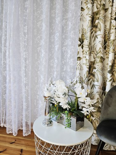 FIRANA ŻAKARD LISTKI 250CM (ostatnie 6metrów)