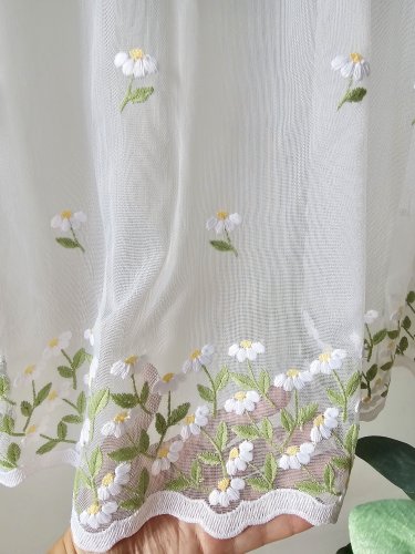 ZAZDROSTKA HAFT RUMIANEK  MARKIZTA 40CM/65CM/90CM  (cena za 0,50mb)