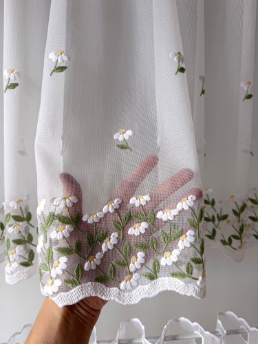 ZAZDROSTKA HAFT RUMIANEK  MARKIZTA 40CM/65CM/90CM  (cena za 0,50mb)