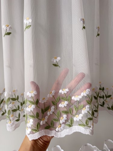 ZAZDROSTKA HAFT RUMIANEK  MARKIZTA 40CM/65CM/90CM  (cena za 0,50mb)