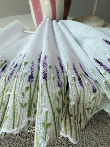 ZAZDROSTKA PANEL NATURAL HAFT LAWENDA 17/35CM/60CM  (cena za 0,50mb)