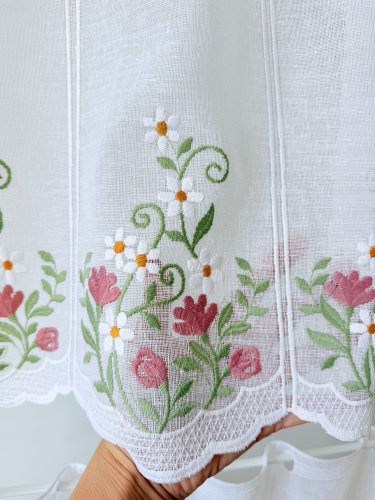 ZAZDROSTKA PANEL NATURAL HAFT KWIATY 40CM/60CM  (1panel=1sztuka)