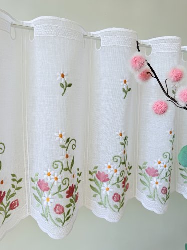 ZAZDROSTKA PANEL NATURAL HAFT KWIATY 40CM/60CM  (1panel=1sztuka)