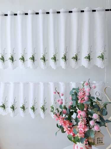 Zazdrostka panel natural haft konwalia 40cm/60cm  (1panel=1sztuka)