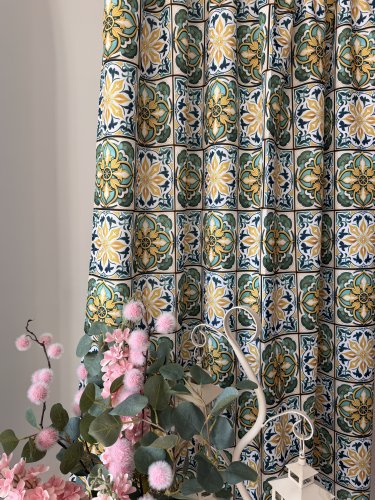 ZASŁONA MALIK MOZAIKA WODOODPORNA SZER.150cm