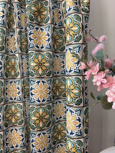 ZASŁONA MALIK MOZAIKA WODOODPORNA SZER.150cm