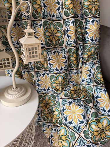 ZASŁONA MALIK MOZAIKA WODOODPORNA SZER.150cm