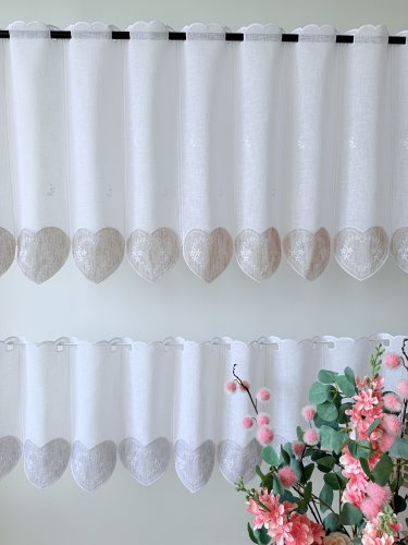 ZAZDROSTKA PANEL NATURAL HAFT BEŻ BRĄZ SERCA 40CM/60CM  (1panel=1sztuka)