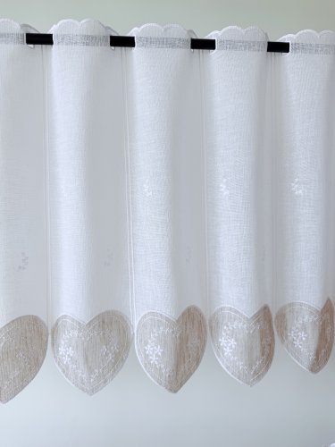 ZAZDROSTKA PANEL NATURAL HAFT BEŻ BRĄZ SERCA 40CM/60CM  (1panel=1sztuka)