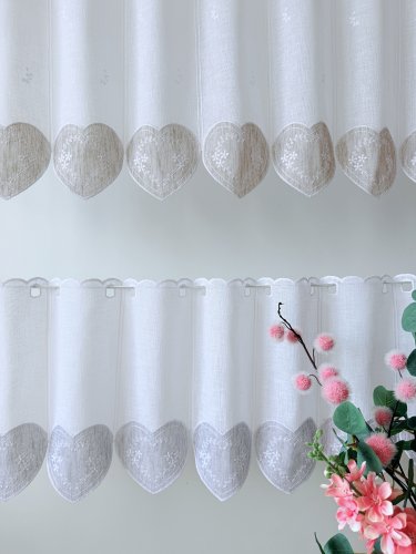 ZAZDROSTKA PANEL NATURAL HAFT BEŻ BRĄZ SERCA 40CM/60CM  (1panel=1sztuka)