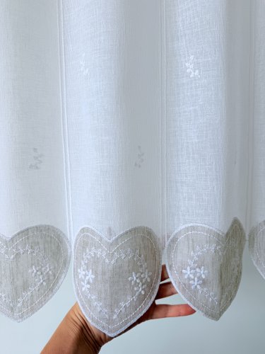 ZAZDROSTKA PANEL NATURAL HAFT BEŻ BRĄZ SERCA 40CM/60CM  (1panel=1sztuka)