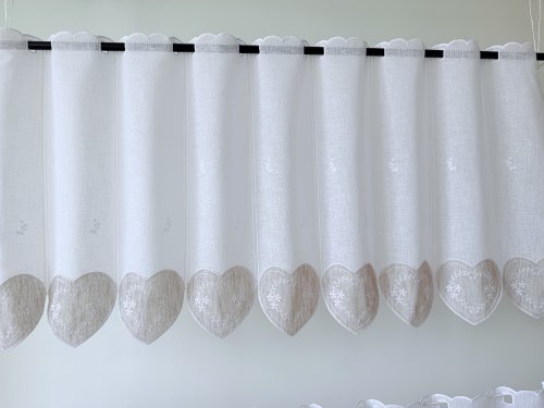 ZAZDROSTKA PANEL NATURAL HAFT BEŻ BRĄZ SERCA 40CM/60CM  (1panel=1sztuka)