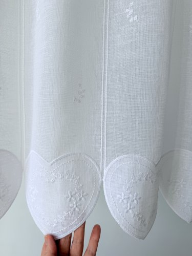 ZAZDROSTKA PANEL NATURAL HAFT BIEL SERCA 40CM/60CM  (1panel=1sztuka)