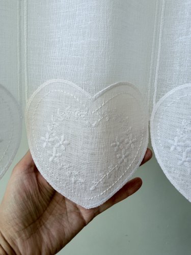 ZAZDROSTKA PANEL NATURAL HAFT BIEL SERCA 40CM/60CM  (1panel=1sztuka)