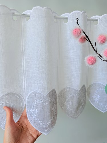 ZAZDROSTKA PANEL NATURAL HAFT SZARE SERCA 40CM/60CM  (1panel=1sztuka)