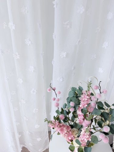 FIRANA ETAMINA PERŁA KWIATY 3D BOKIEM KWIATY