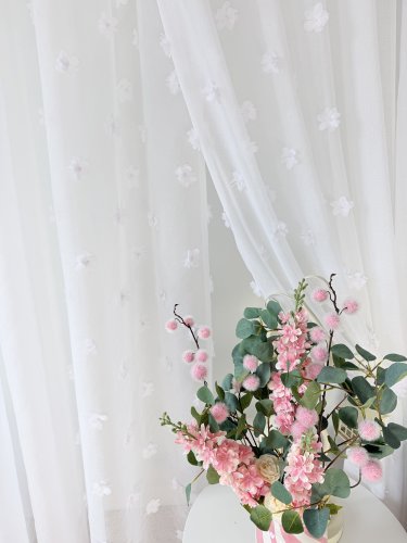 FIRANA ETAMINA PERŁA KWIATY 3D BOKIEM KWIATY