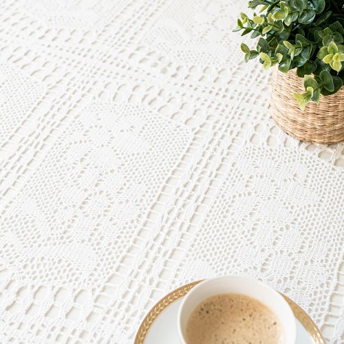 OBRUS INKA BIEL KORONKA OKRĄGŁY