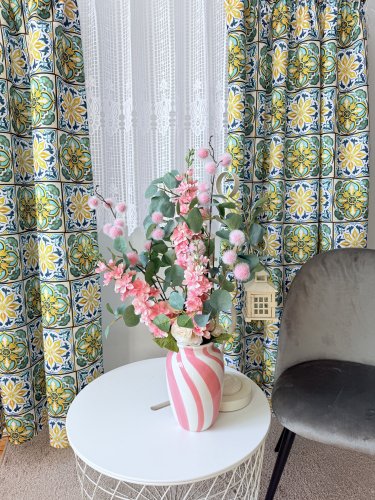 ZAKOSTYL ZASŁONY + ZAZDROSTKA MOZAIKA PLAMOODPORNA