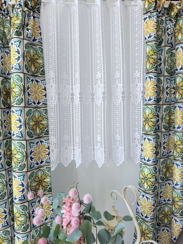 ZAKOSTYL ZASŁONY + ZAZDROSTKA MOZAIKA PLAMOODPORNA