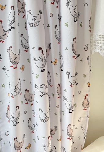 Zasłona kurki kury koko wodoodporna szer.150cm