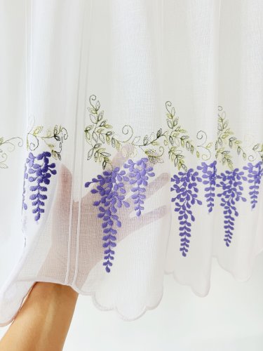 Zazdrostka panel natural haft wisteria 40cm/65cm  (1panel=1sztuka)