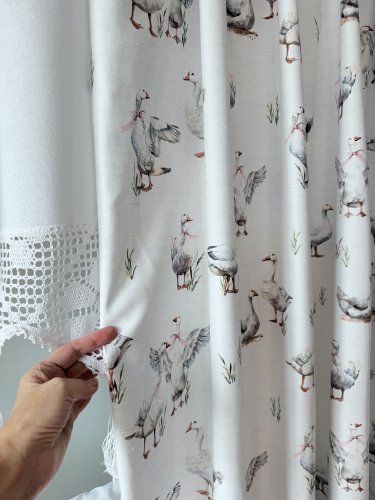 Zasłona gęsi gąski wodoodporna szer.150cm