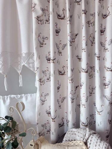 ZASŁONA GĘSI GĄSKI WODOODPORNA SZER.150cm