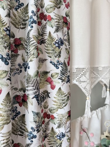 ZAKOSTYL ZASŁONY + ZAZDROSTKA + LAMBREKIN RUNO LEŚNE