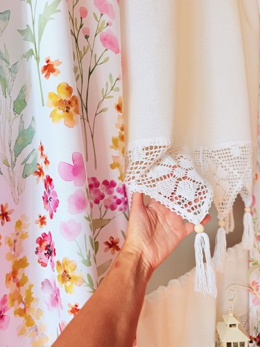 Zazdrostka rachela koronka ażur  biała 150cm / 45cm i 75cm