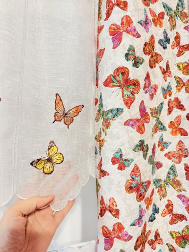 ZAKOSTYL ZASŁONY + ZAZDROSTKA + LAMBREKIN MOTYLE