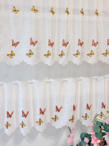 Zazdrostka panel natural haft motyle  40cm/60cm  (1panel = 1sztuka)