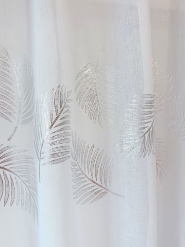 FIRANA ETAMINA SREBRNE LIŚCIE 280CM